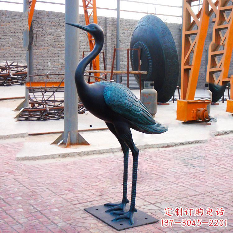 开封仿古仙鹤雕塑