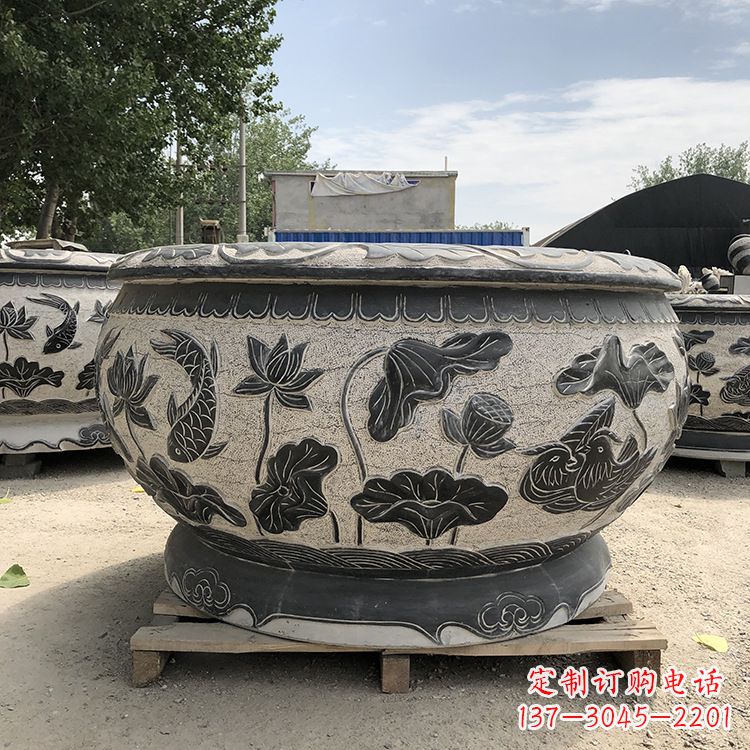 开封仿古鱼缸花盆摆件