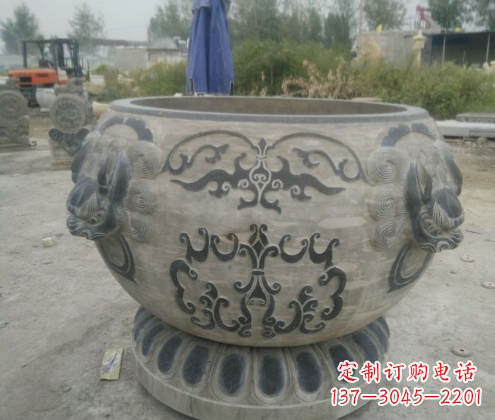 开封仿古圆形水缸石雕