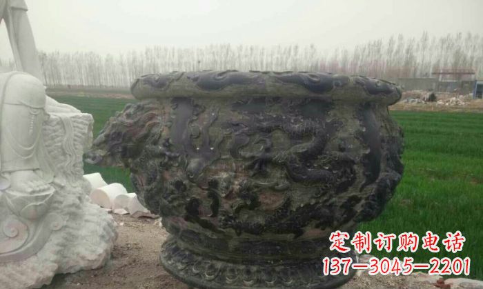 开封仿古圆形水缸石雕