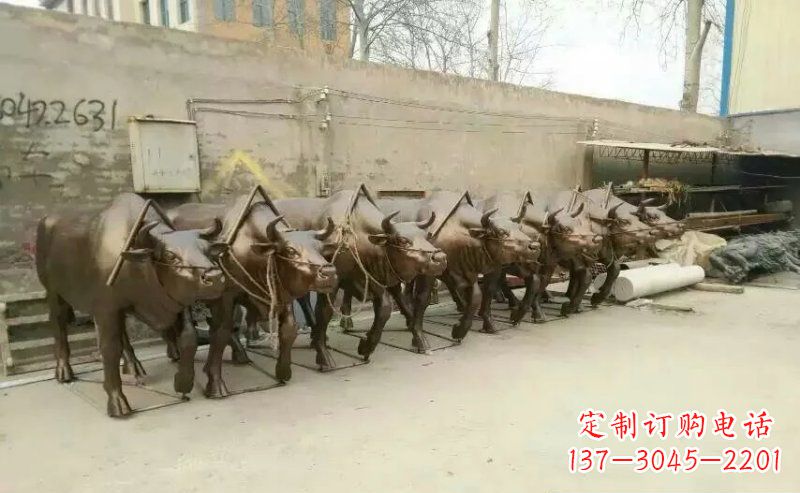 开封仿铜玻璃钢动物雕塑