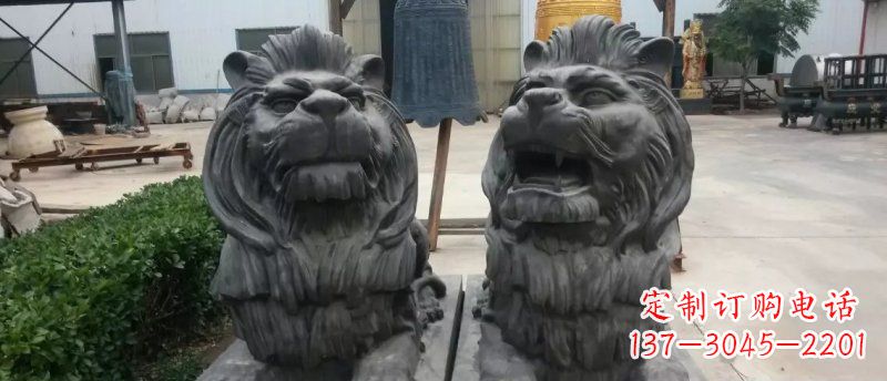 开封玻璃钢狮子雕塑
