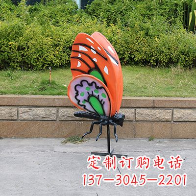 开封高端红色蝴蝶雕塑