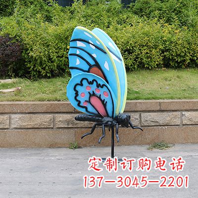 开封蓝色大号蝴蝶雕塑