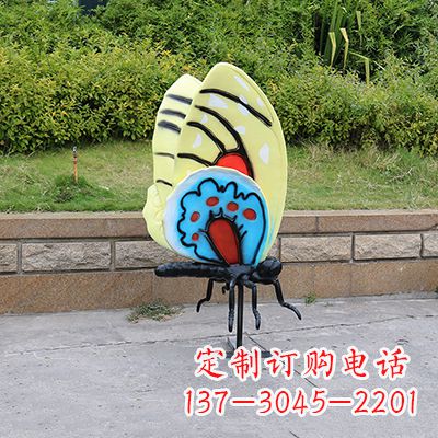 开封大号黄色蝴蝶雕塑