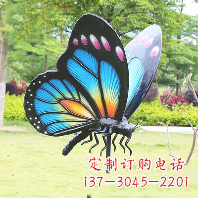 开封蓝蝴蝶雕塑-让你的室内空间焕发生机