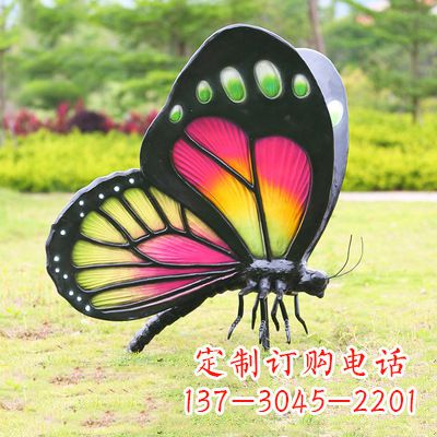 开封仿真蝴蝶_品红色款405x78x110