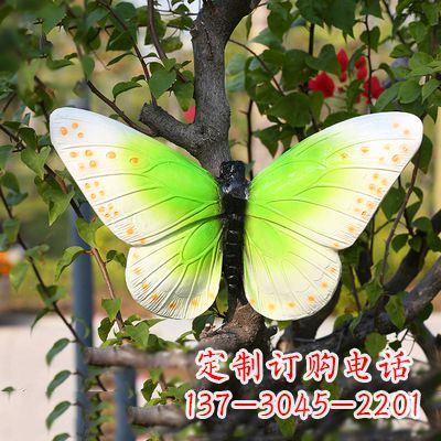开封浅绿色蝴蝶雕塑