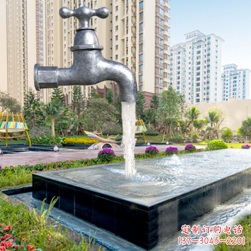 开封仿真水龙头流水喷泉