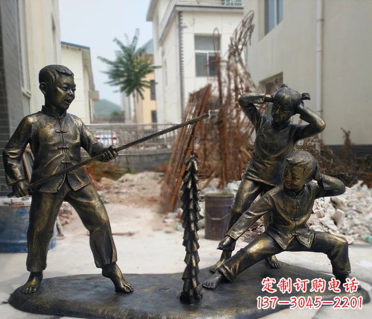 开封精美儿童铜雕,为孩子们带来欢乐