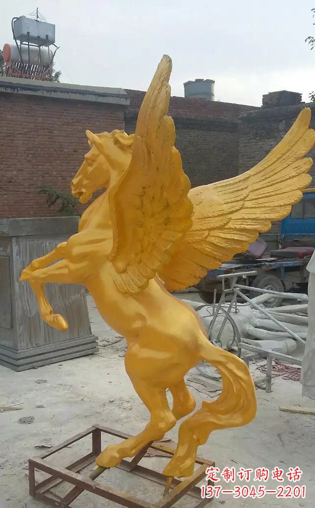 开封飞马玻璃钢仿铜动物雕塑