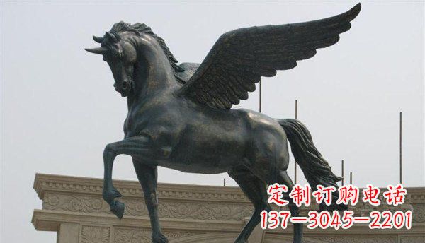 开封飞马广场景观铜雕