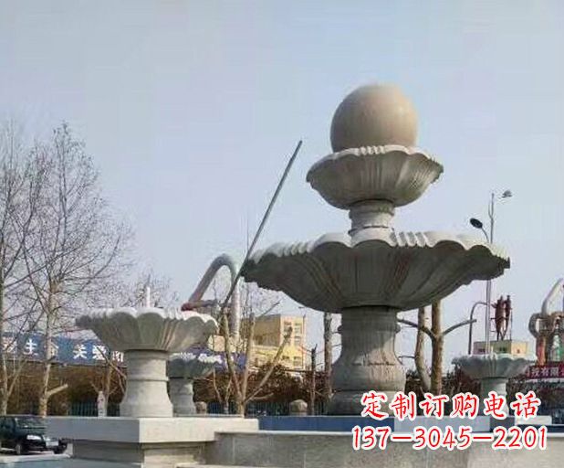 开封风水球大型喷泉石雕