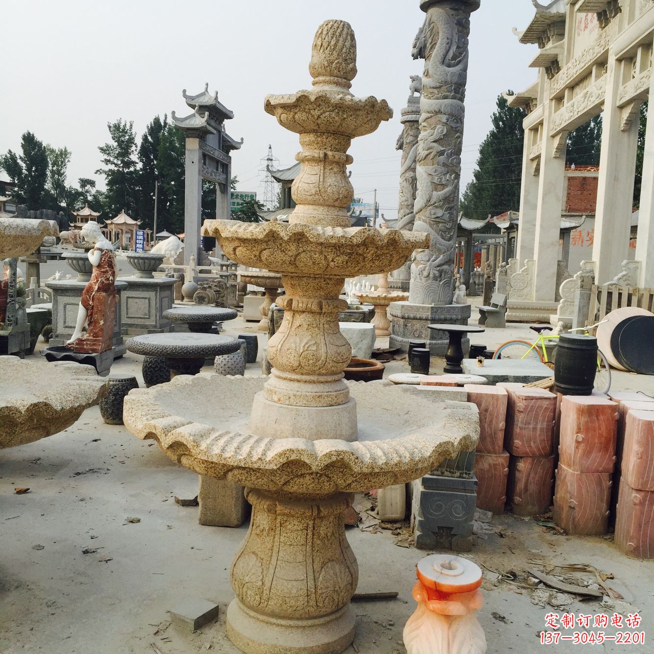 开封精美风水球石雕艺术品