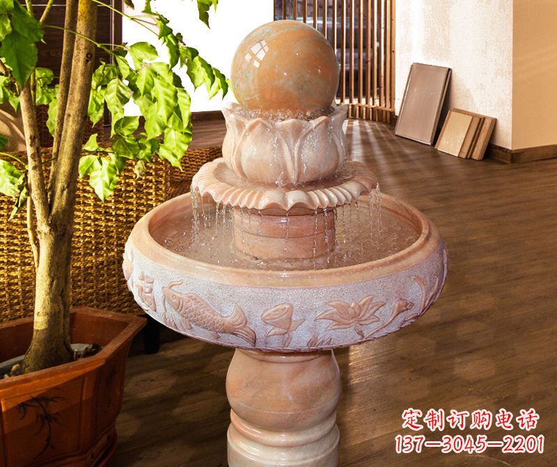 开封风水球石雕图片