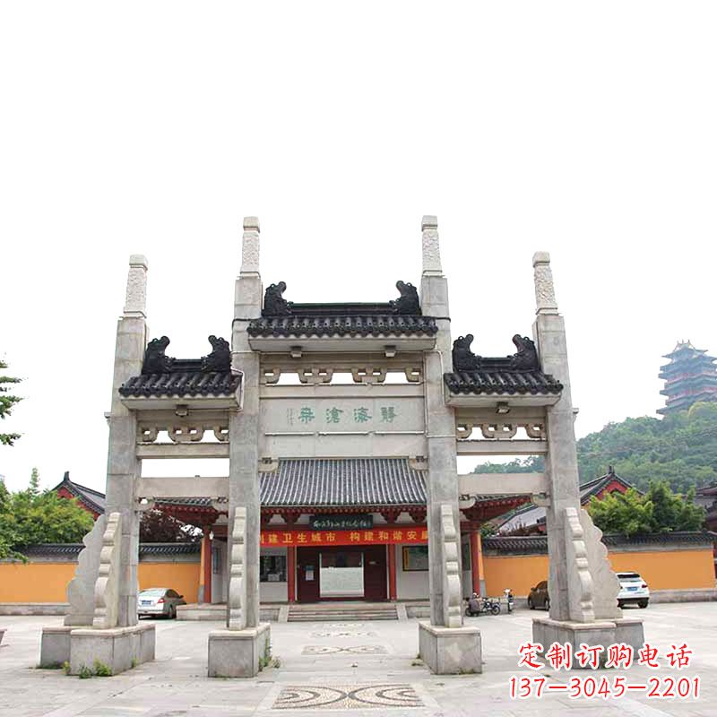 开封艺术镶嵌石牌坊雕塑