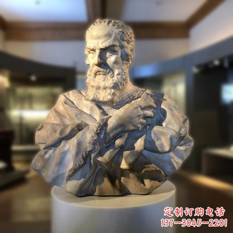 开封伽利略头像雕塑--精致定制