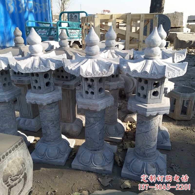 开封高墩青石中式灯笼