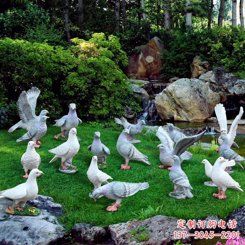 开封精致鸽子不锈钢雕塑