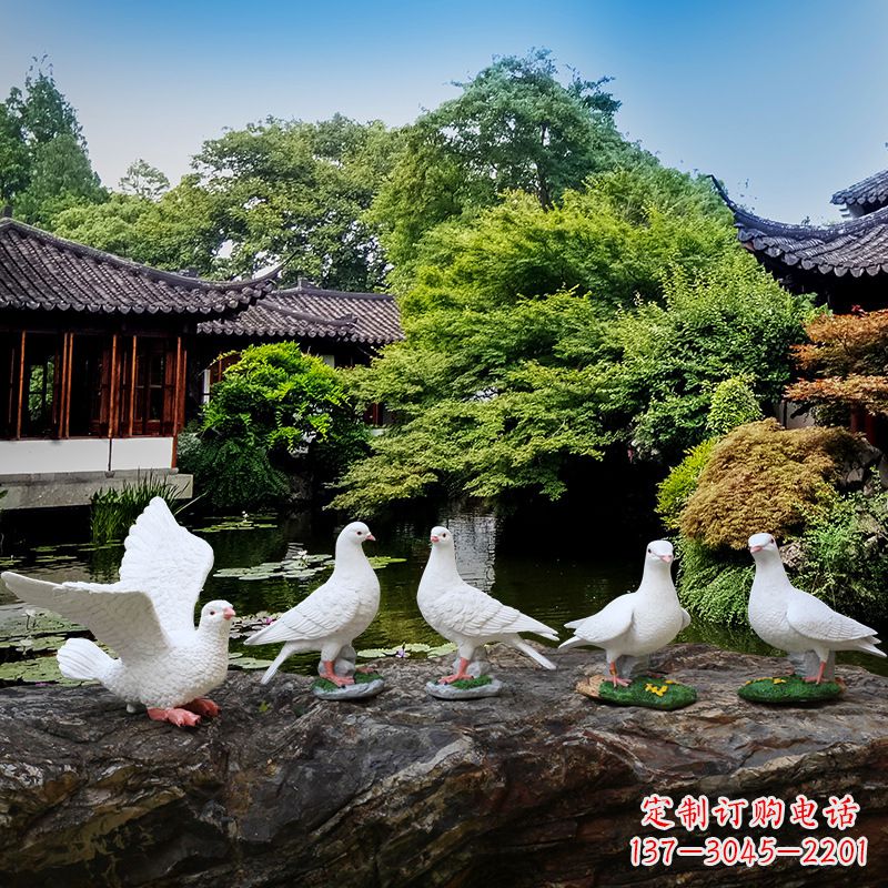 开封鸽子的雕塑