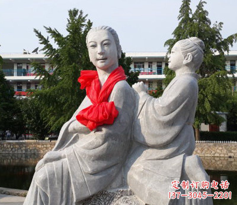 开封爱与温柔——领雕”母亲”石雕景观装饰