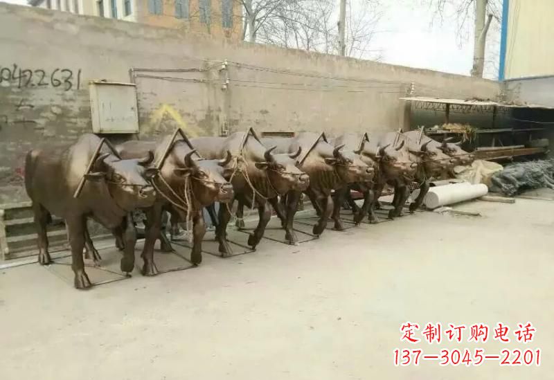 开封艺术之作,牛雕塑