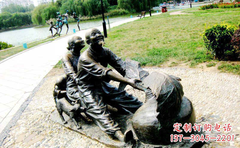 开封新颖可爱的铜雕萝卜小品