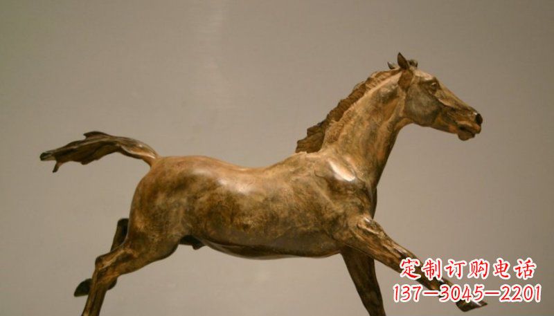 开封铜雕动物奔跑马