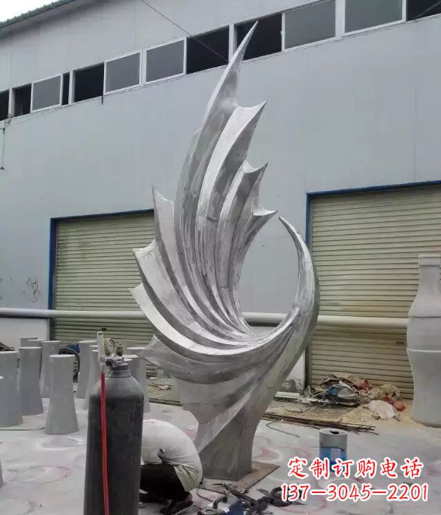 开封 不锈钢凤凰抽象雕塑
