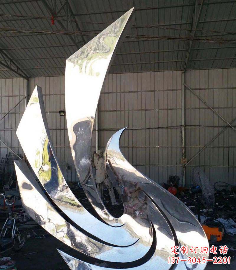 开封精巧不锈钢和平鸽雕塑