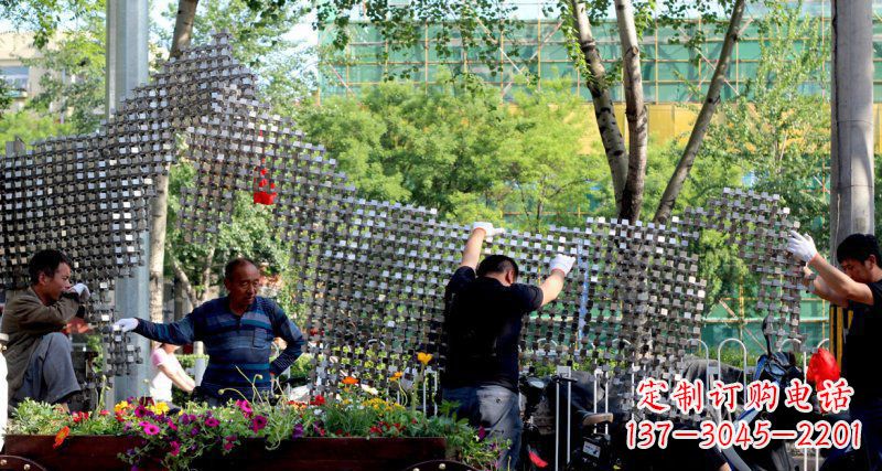 开封中领雕塑 - 动物抽象不锈钢雕塑