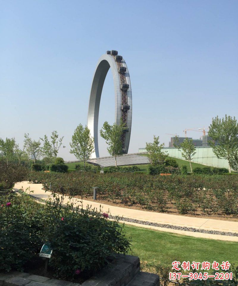 开封精美摩天轮不锈钢抽象雕塑