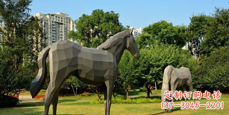开封产品名称不锈钢动物抽象雕塑