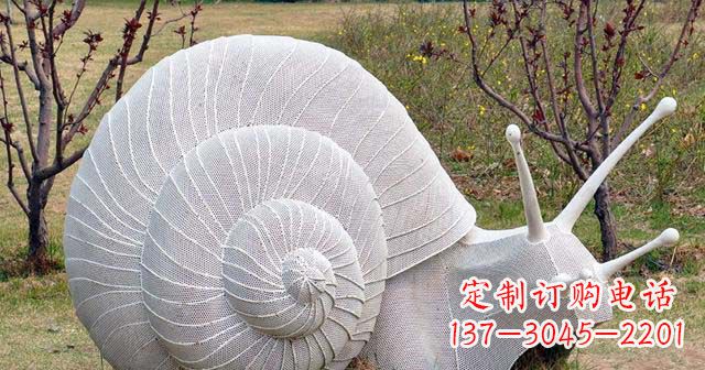 开封抽象不锈钢蜗牛雕塑