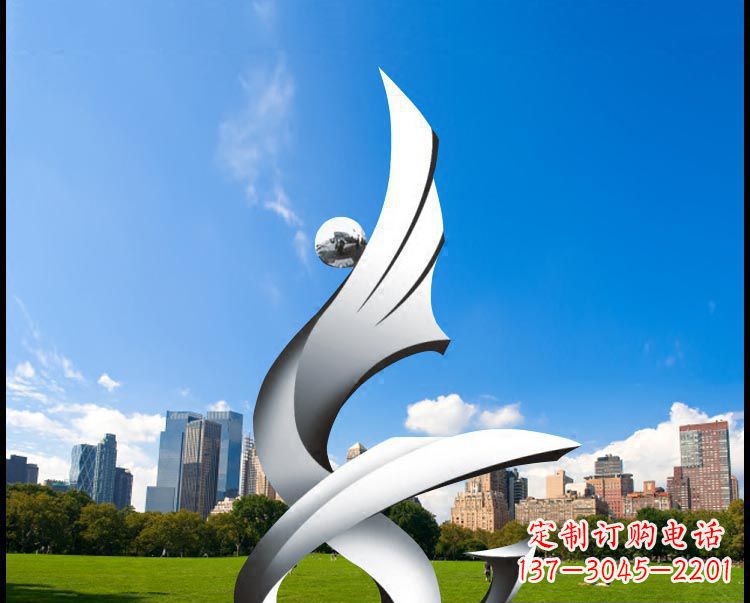 开封优雅贵族不锈钢凤凰雕塑