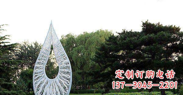 开封精美水滴不锈钢雕塑