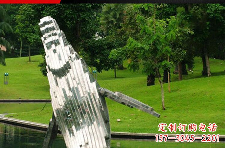 开封公园不锈钢动物企鹅雕塑