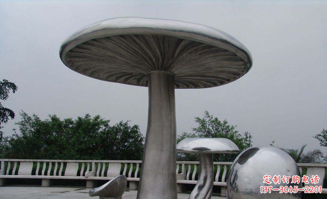 开封特色不锈钢凉亭雕塑