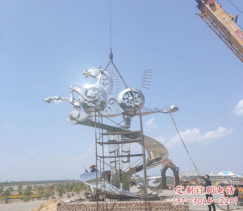 开封飞马雕塑,美景流驰