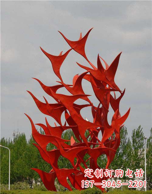 开封不锈钢天鹅雕塑,唤醒公园景观