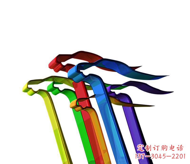 开封欣赏性强的不锈钢飞翔飘带景观雕塑