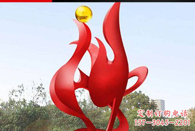 开封现代工艺不锈钢凤凰雕塑