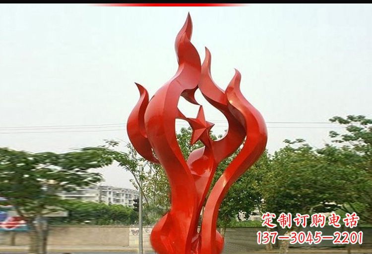 开封 不锈钢火炬雕塑-美轮美奂