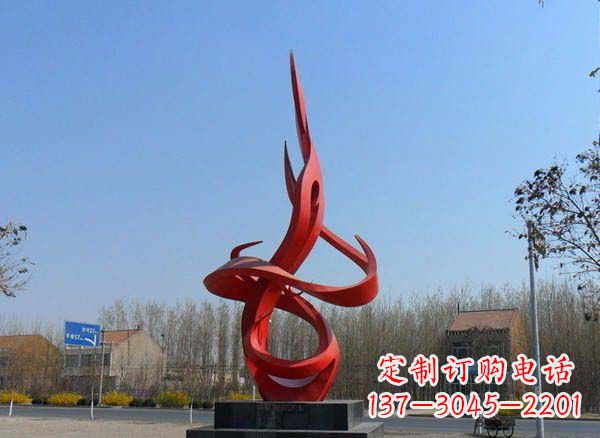 开封不锈钢火苗经典建筑雕塑