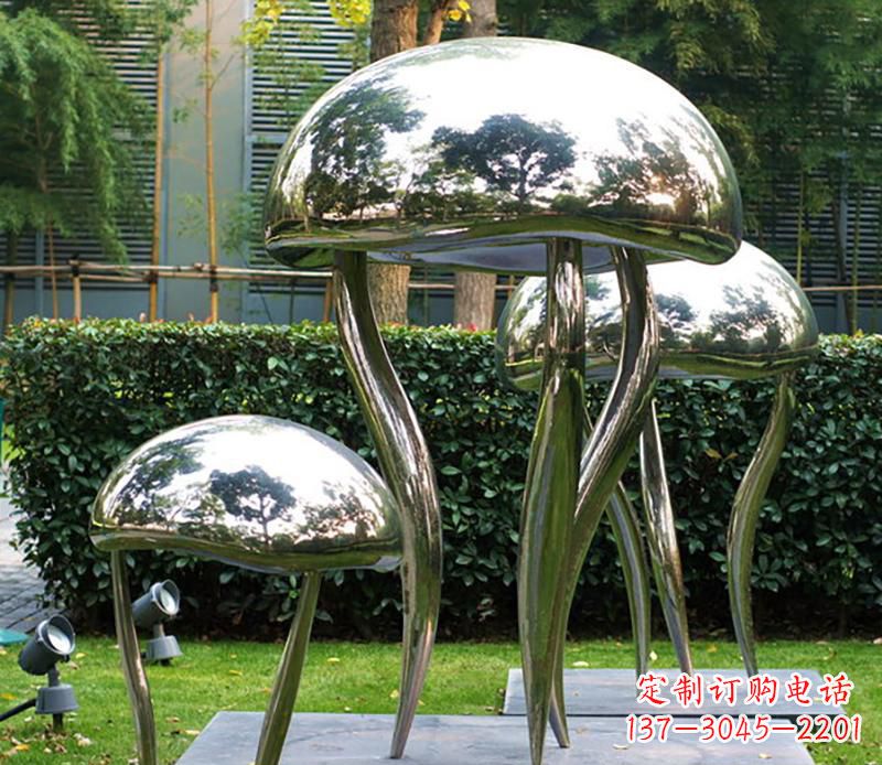 开封艺术水母不锈钢雕塑