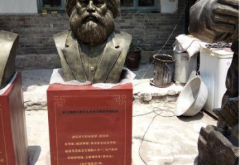 开封欣赏历史，珍藏马克思头像雕塑
