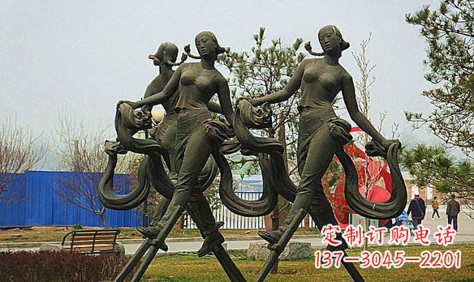 开封中领雕塑精美女孩雕塑
