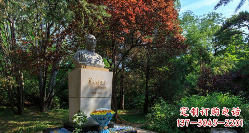 开封精致无缝蔡元培胸像石雕
