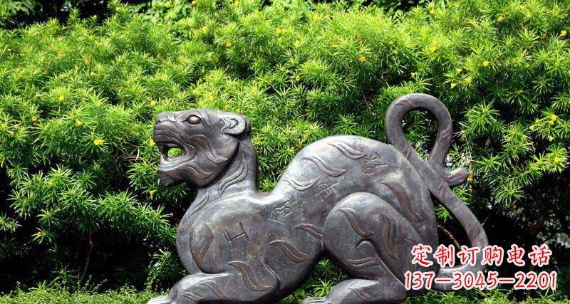 开封华丽雕塑,大型老虎铜雕