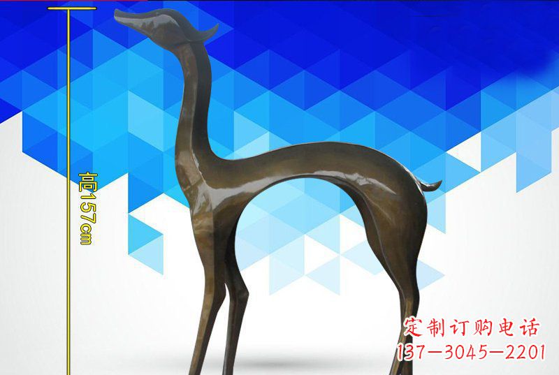 开封铜质雕刻小鹿雕